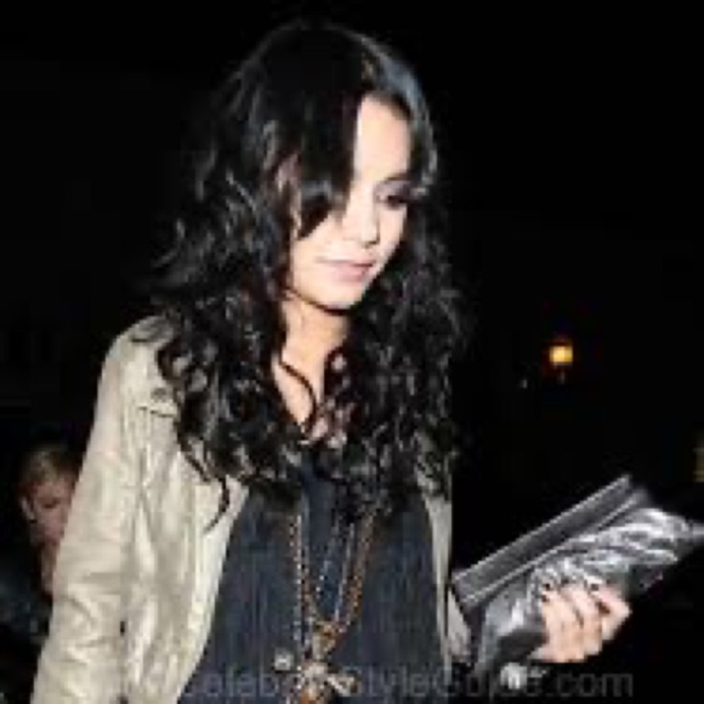 Lauren merkin silver clutch